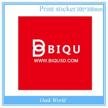 BIQU 300 мм * 300 мм Красный 3d-принтер Heatbed Кровать Лента Стикер Сборки Пластины Ленты 3D0334