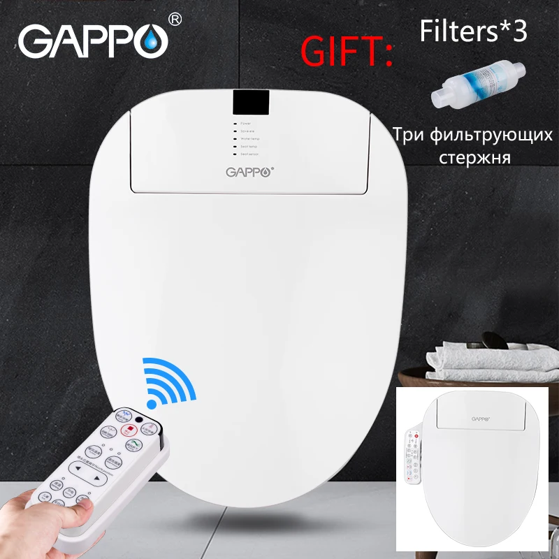 GAPPO Toilet Seats Smart Bidet Toilet Seats Intelligent clean dry toilet cover Washlet Elongated Bidet Lid Cover Heated sits цена GAPPO Toilet Seats Smart Bidet Toilet Seats Intelligent clean dry toilet cover Washlet Elongated Bidet Lid Cover Heated sits цены онлайн
