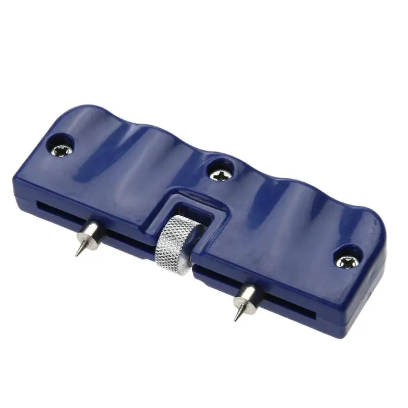 

Adjustable Watch Belt Detach Tool Opener Back Case Press Closer (Blue) E5M1