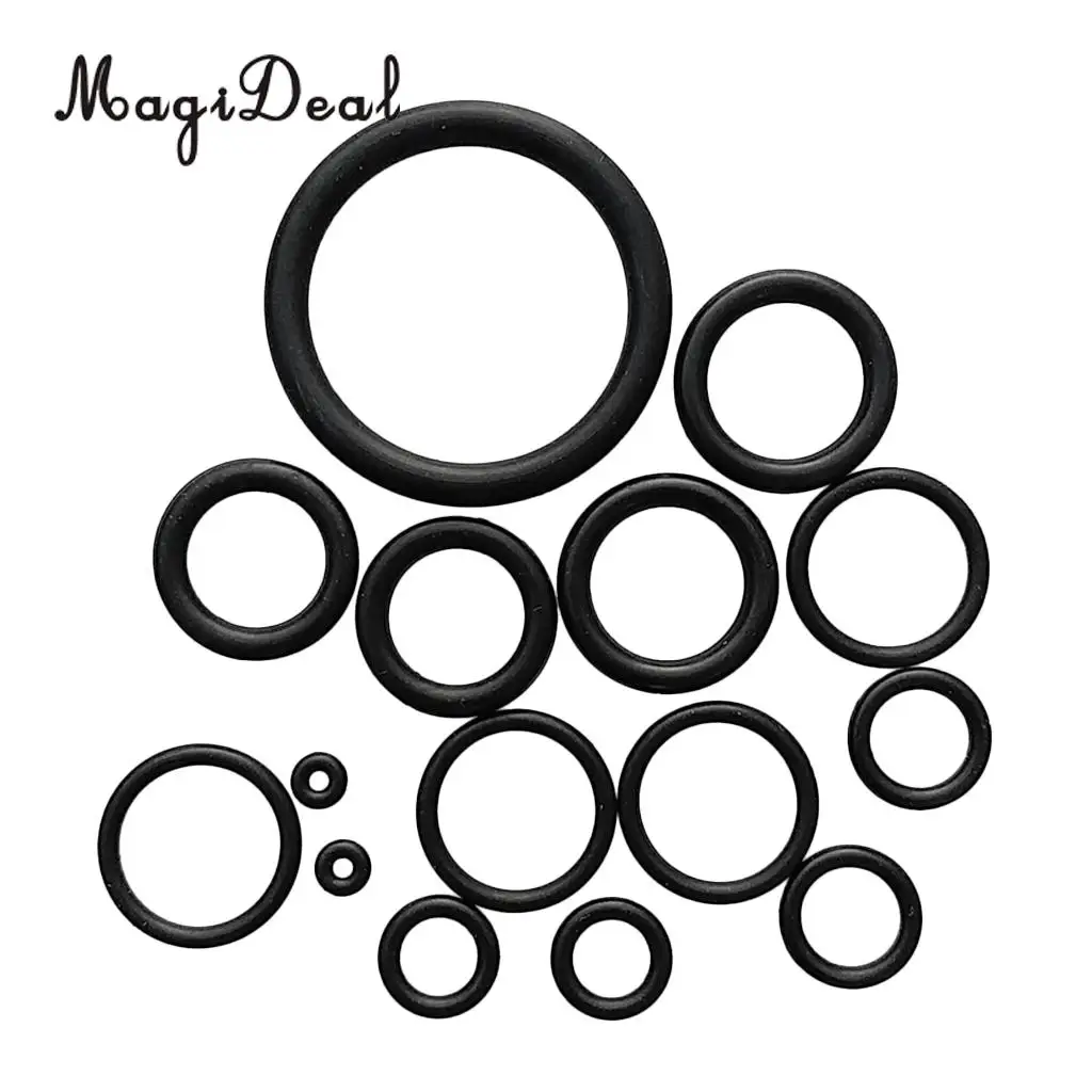 MagiDeal 15Pcs Diver BCD Hose Tank O-Ring for Scuba Diving Snorkeling Gear Equipment