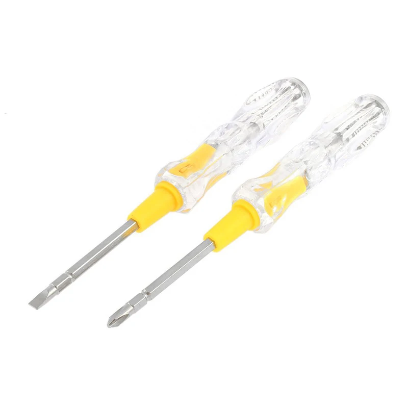 

Hot Nonslip Electricity Voltage Detector Tester Phillips Screwdrivers 2Pcs