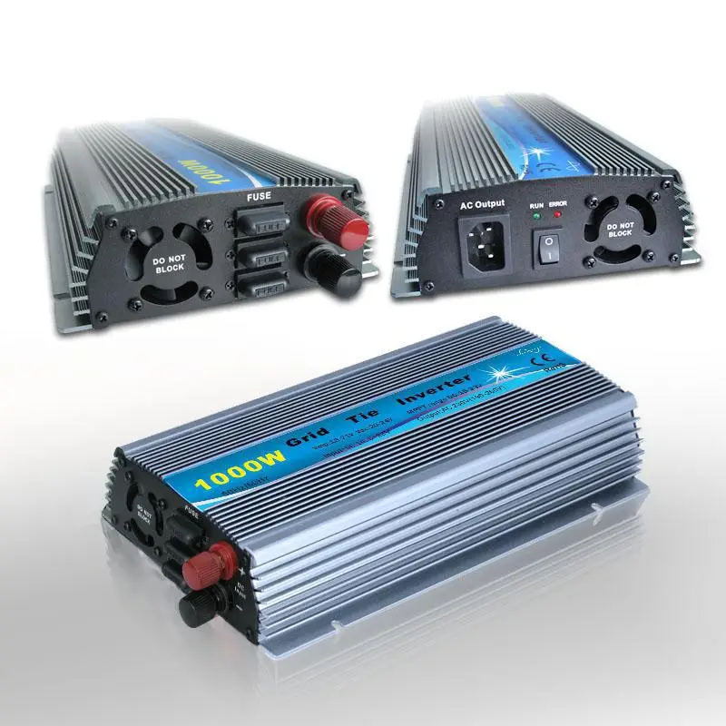 

Wide Voltage 20-45V dc input Solar on Grid Tie Micro Inverter 1000W indoor design