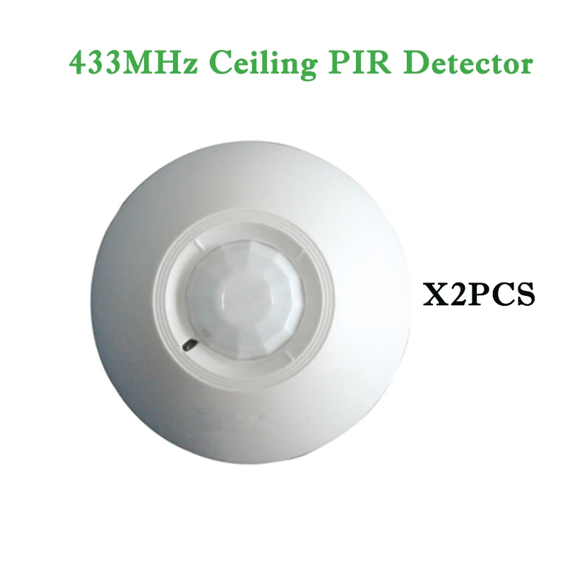 2pcs/lot Wireless Ceiling PIR Sensor Ceiling Motion Detector for 433MHz