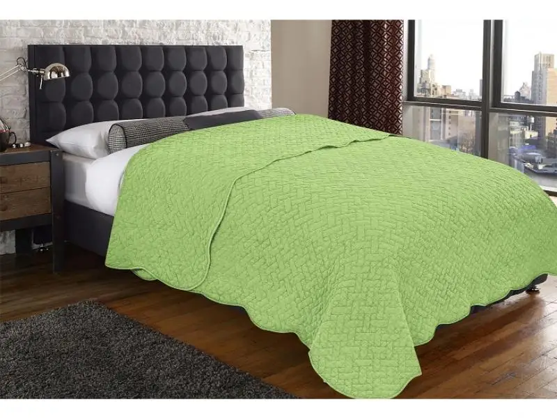 Покрывало полутораспальное Amore Mio, Solid, 160*220 см, салатовый