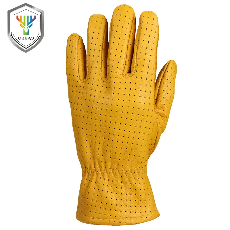 Рабочие перчатки OZERO, мужские кожаные перчатки из натуральной козлиной кожи, защитные перчатки для водителей, защитные перчатки, сварочные перчатки для гаража 5021