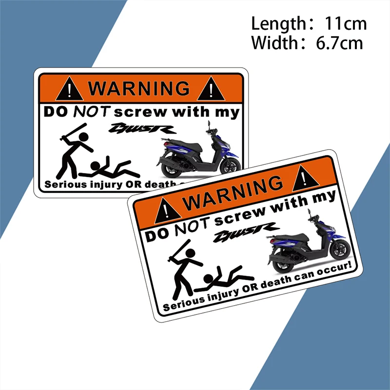 

KODASKIN Warning Signs Stickers Decals Sheet Labels for YAMAHA BWSR 125 2018