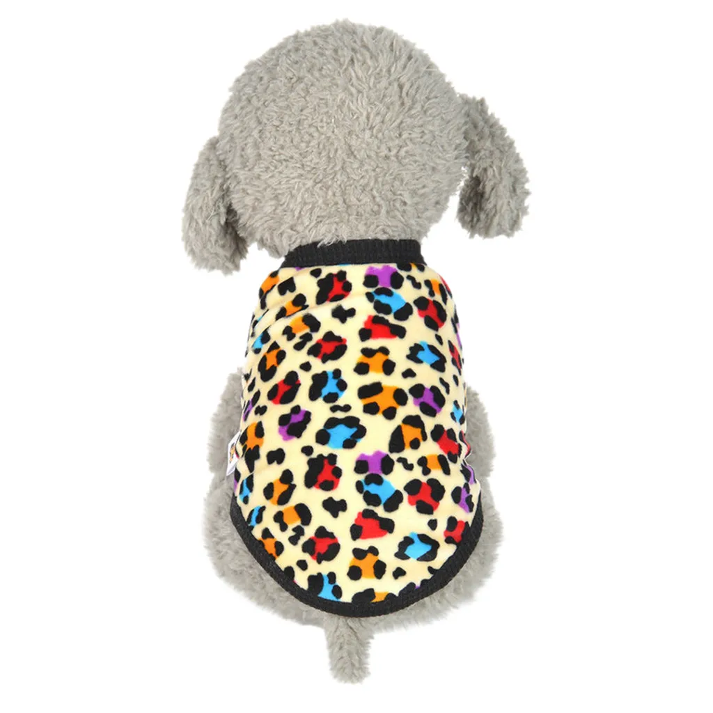 

Cute Dog Cat Puppy Clothing Sweater Small Puppy Shirt Soft Pet Cat Coats Coral velvet Fashionable bright color clothes for pets