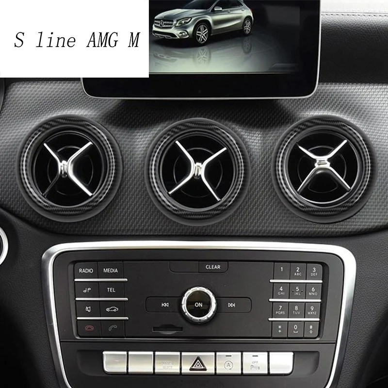 Наклейки на панель для стайлинга автомобилей Mercedes Benz A GLA CLA Class W176 X156 C117 |