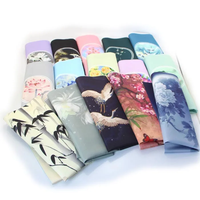 

29*49cm imitation silk Chinese style pattern upholstery fabric cloth for sewing diy bag craft material fabric textile tissu bag