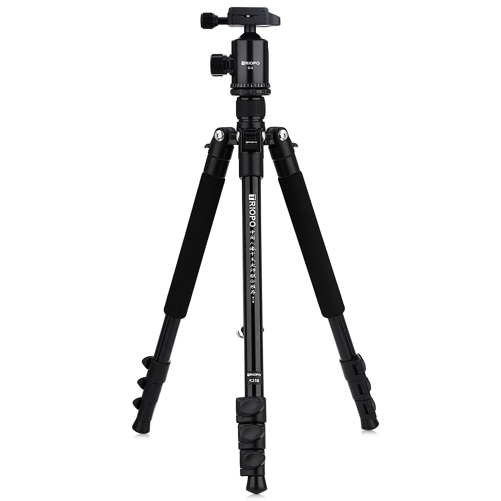 

TRIOPO K258 + D - 2 61.6 Inch Aluminum Alloy Lightweight Tripod Monopod With 1/4 Screw 4 Sections Adjustable Height Legs