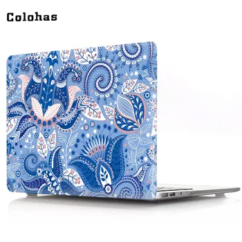 

Colorful Floral Laptop Case for Macbook Air Pro Retina 11 12 13 15 inch Trendy Exquisite Protector Shell Notebook Conque