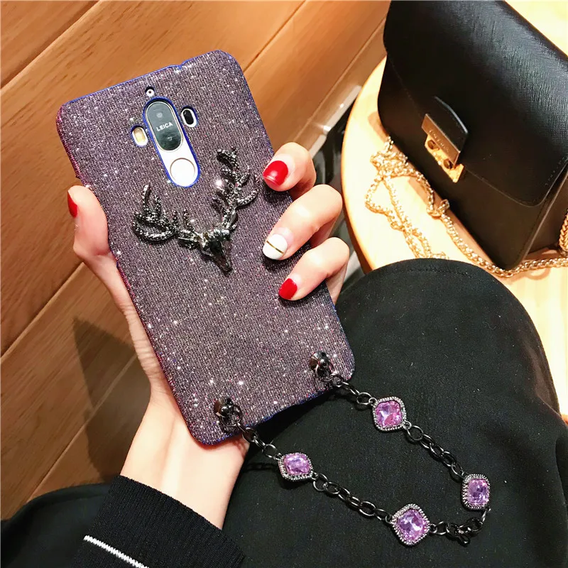 

Luxury Handmade Glitter Case for Huawei Mate 10 Mate8 Diamond Plastic Hard Back Phone Cover for Huawei Mate 9 Skin Mate 10pro 9p