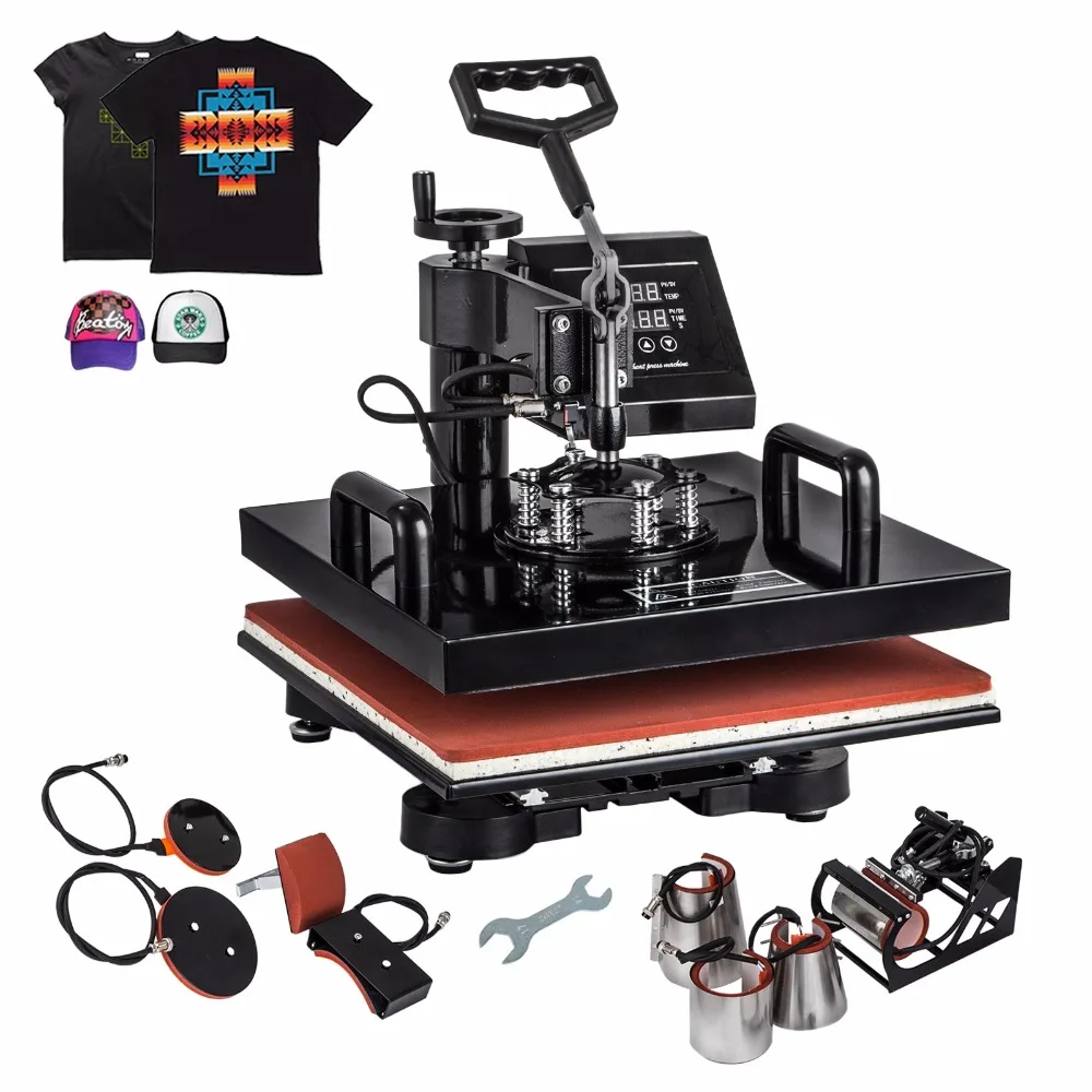Newest Condition 8 in 1 Combo Heat Press Machine Sublimation Heat Press