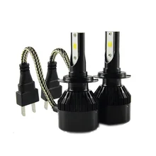 1 Компл. 2*30 Вт 3200 Вт C6S Прокат СВЕТОДИОДНЫХ Фар 6400LM 9 В-36 В H1 H3 H4 H7 H11 H13 HB3 9005 HB4 9006 Комплект 6000 К Белого Авто лампы