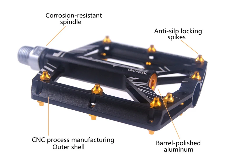 Shanmashi, педали для велосипеда, MTB, педали для горного велосипеда, алюминиевые, 4 подшипника, подножка для дороги, большая, плоская, Ультралегкая, 306 г, велосипедные 9/16