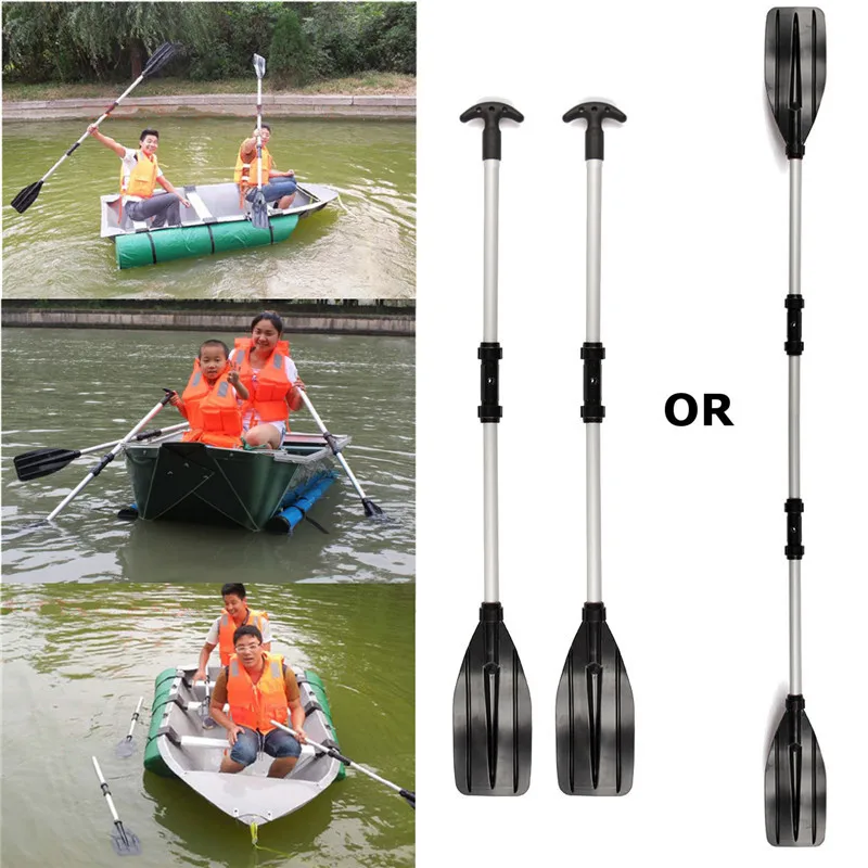 2PCS 133cm Aluminum Detachable Float Afloat Oars Paddles For Kayak