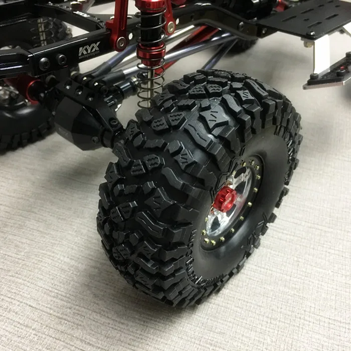 

118MM X 45MM 1.9" Crawler Wheels Tires 1/10 Axial Scx10 Tamiya Wrangler CC01 RC8WD TF2 LC80 LC70 D90 D110 Geland II G2 Trucks