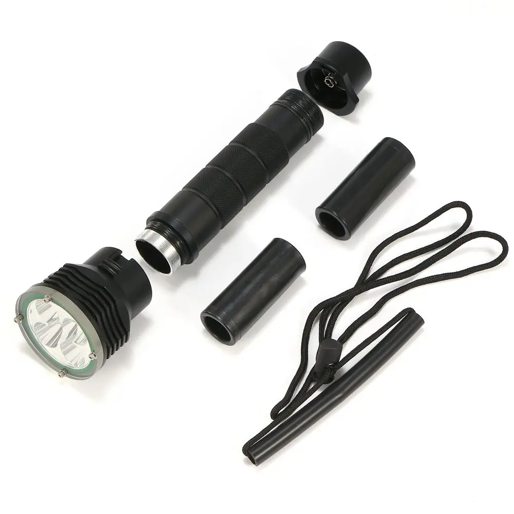 AloneFire DV35 подводный светильник для дайвинга 5 x cree XM-L L2 светодиодный 26650 фонарь светильник водонепроницаемый яркий светодиодный фонарь