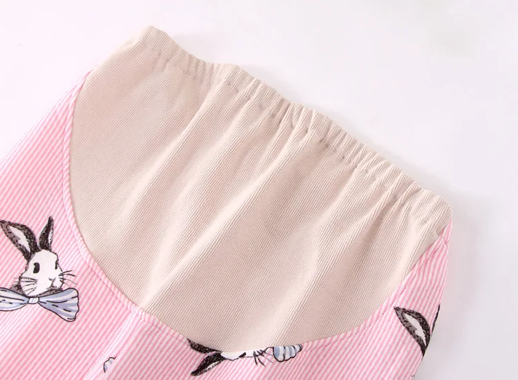 Осень Зима беременных пижамы брюки свободные Чистый хлопок утолщенные весна и осень большой код для поддержки живота можно регулировать