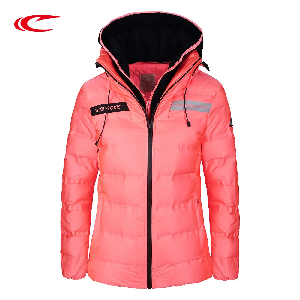 SAIQI Sport Down Jacket Winter Outwear Hiking Warm Long Sleeve Sport