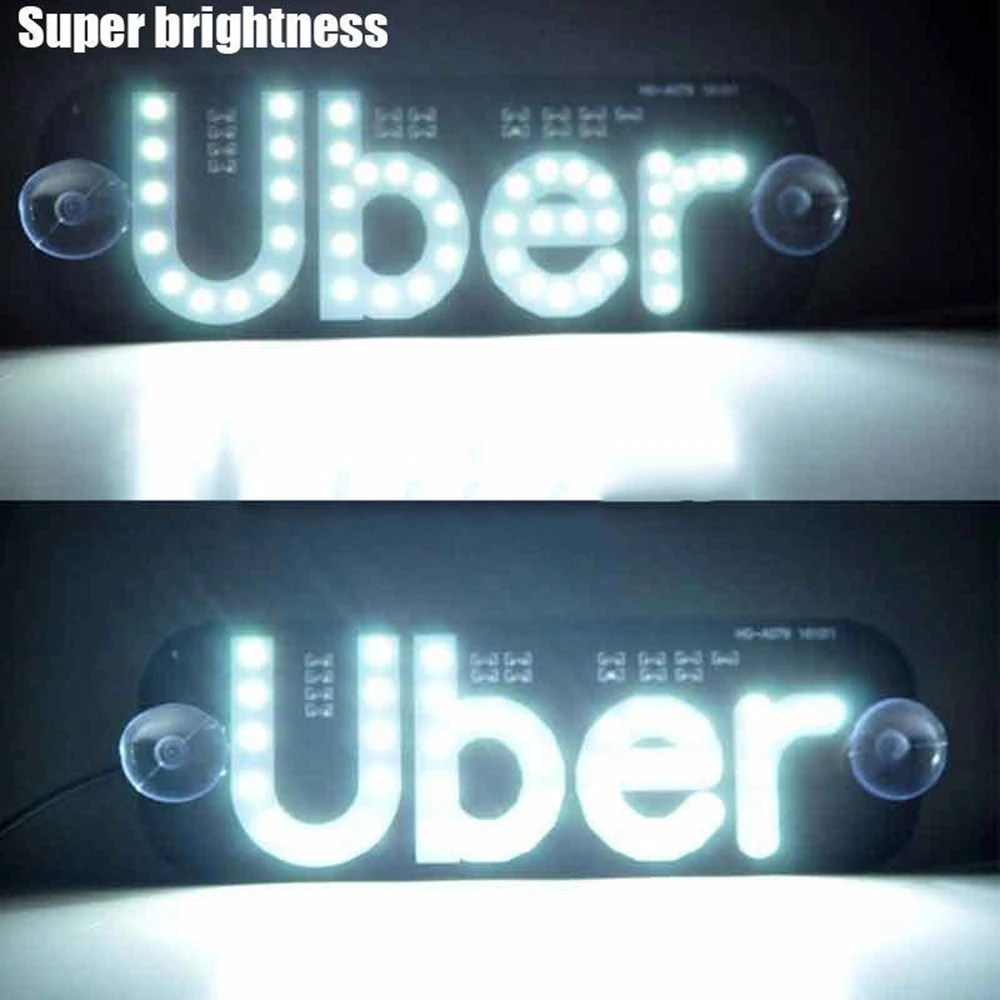

Led Light Car Taxi 3 colors Ride share Light Cab Inside Car Windshield Side Windows Display With Cigarette Lighter 12V Top Light