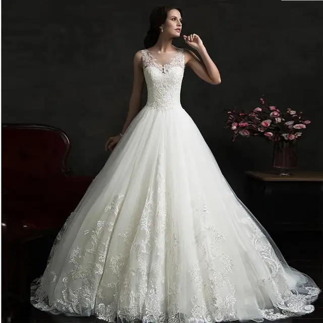 Vintage Cheap Amelia Sposa Wedding Dresses Bridal Gown Scoop