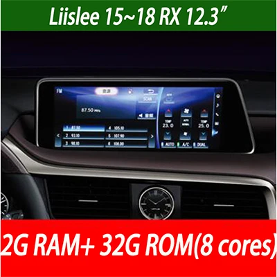 Liislee Android автомобильный навигатор gps для Lexus ES аудио видео HD сенсорный экран мультимедийный плеер без CD DVD - Цвет: Lexus RX 12.3