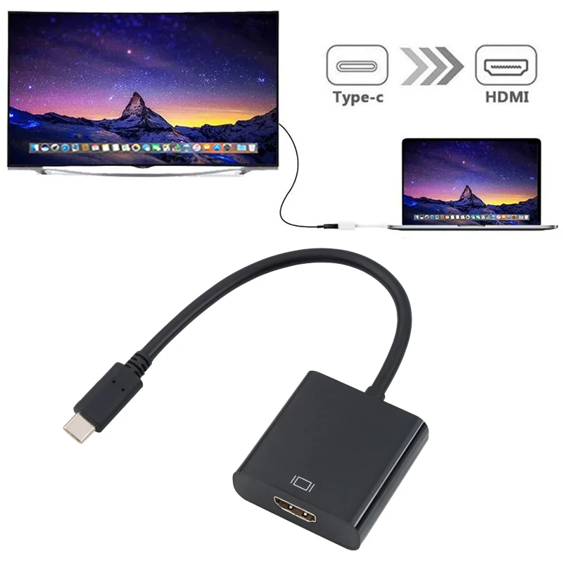 

KEBIDU 4K Type C 3.1 Male to HDMI Female Adapter USB C to HDMI Adapter Converter for MacBook Chrome book Samsung HTC HUAWEI LG