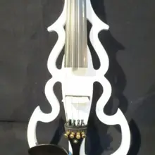 Электрическая скрипка из цельного дерева, песеночная обтекаемая электрическая скрипка 4/4, твердая древесина 7699B