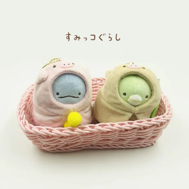 6 шт./компл. Kawaii San-X Sumikko Gurashi угловой био год свиньи японский аниме плюшевая игрушка кулон мягкие животные Кукла девочка подарок