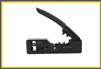 

by dhl 10pcs RJ45 Crimping Tool Network Crimper For Cat7 Cat6 Cat5 STP Plugs RJ45 Connector Cables Multifunctio Crimp Metal Clip