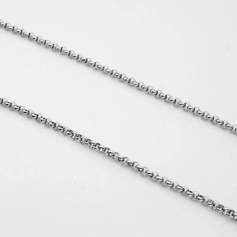 Оптовая продажа ювелирных изделий 50/60/70/80 см x3mm белая длинная цепочка из