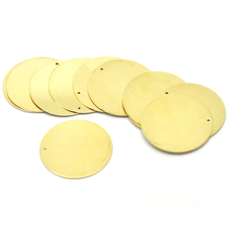 20 Colgantes De Latón Para Bisutería | 10 Formas: Corazón, Óvalo, Cruz, Círculo | Dorado Rosado | SUPERFINDINGS