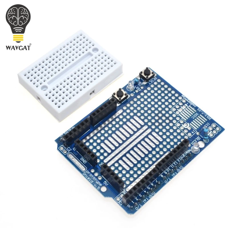 UNO Proto Shield прототип плата расширения с SYB-170 мини хлеб доска на основе ARDUINO UNO ProtoShield