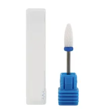 Nail Grinder Polisher Cuspidal Nail Drill Ceramic Bits Grinding Stone Head For Electric Manicure Drills Machine Nail Art Tool