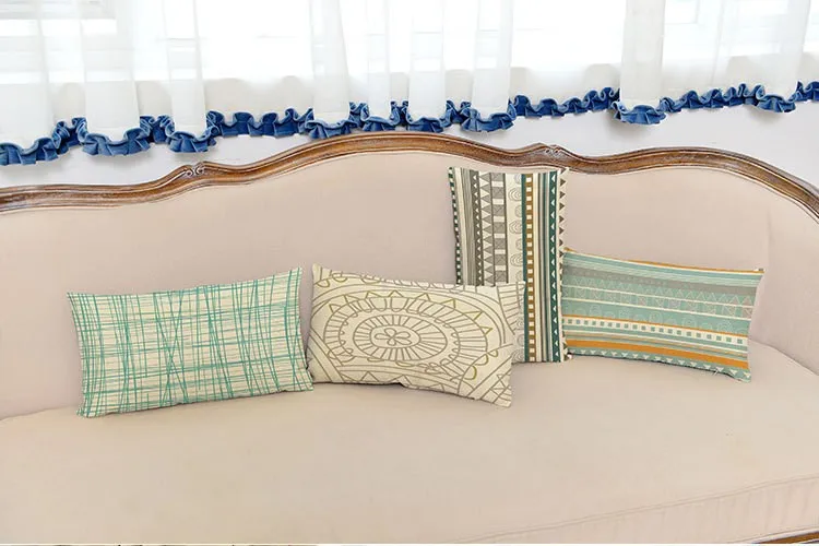 Нордический стиль модный домашний декор поясные подушки Подушка 30x50 см Геометрические полосы диван наволочка на подушку для стула подушки Cojines