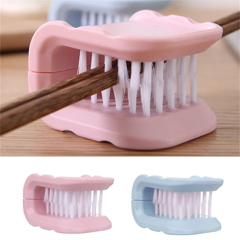 Sink edge blade brush and cutlery cleaning brush green safety cleaning