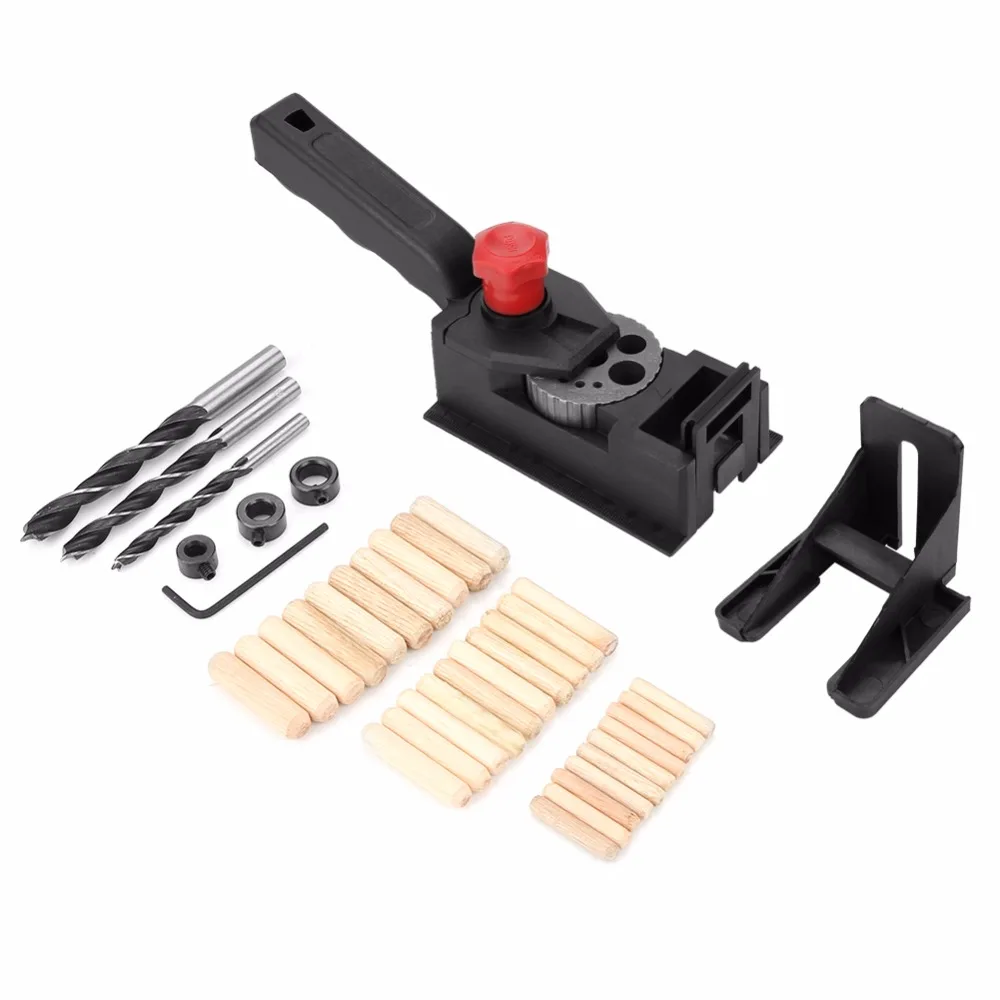 Wood Dowel Straight Hole Drilling Guide Drill Bit Woodworking Carpentry Positioner Locator Tools Plastic Metal Tool Professional |