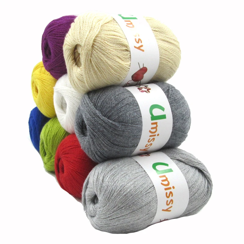 10pcs Wool Yarn for Knitting Sweater Thin Yarn Super Soft Keep Warm