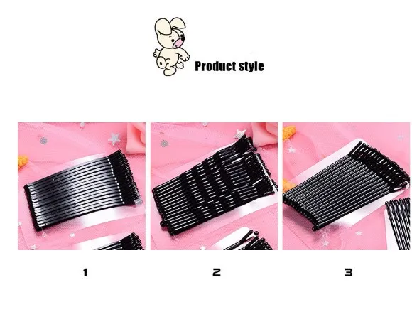 

New arrival 10Pcs Professional Black Clips Volume Hair Pins Women Invisible Straight Curly Wavy Hairpin Clip Hairdresser