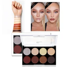 Мода 8 цветов мерцающий Контур Палитра ремонт порошок водонепроницаемый стойкий теневой крем для ухода за кожей ремонтная емкость косметика