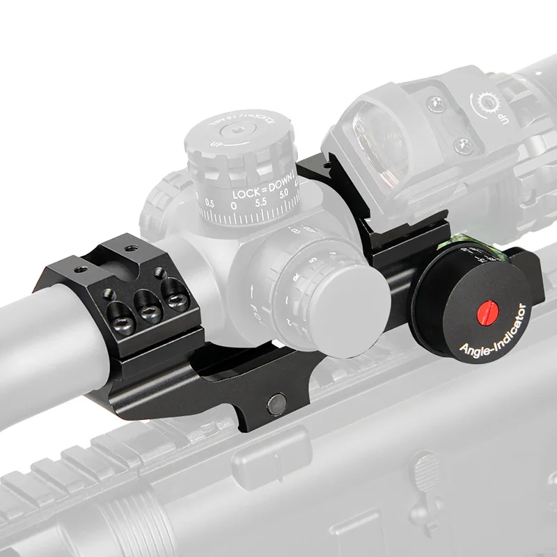 21.2mm Rail double ring scope mount with bubble level tactical hunting