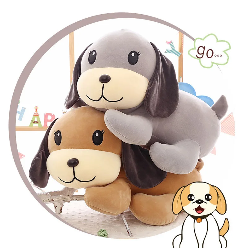 

45/55cm Soft Lovely Animal Dog Pillow Cartoon Dog Plush Toy Soft Stuffed Doll High Quality Gift For Children Kids