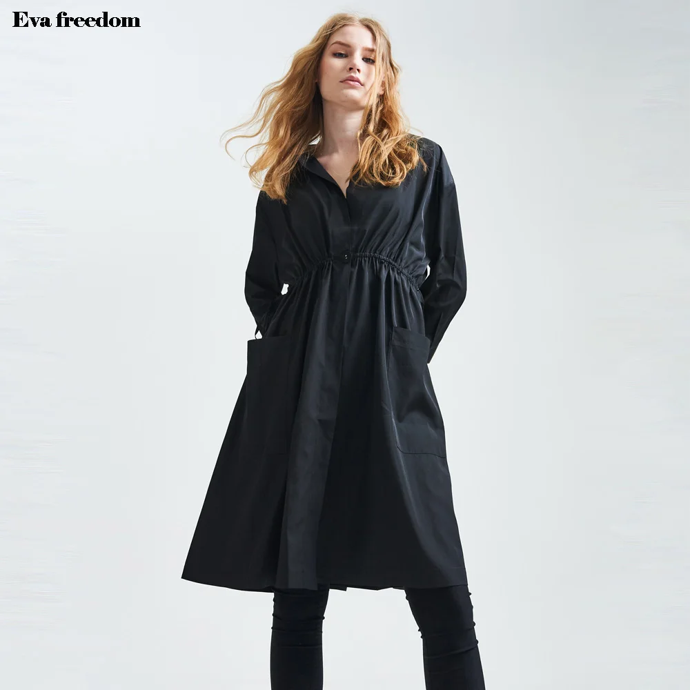 High Quality 2017 Fashion Women's Trench Coat European Loose Style