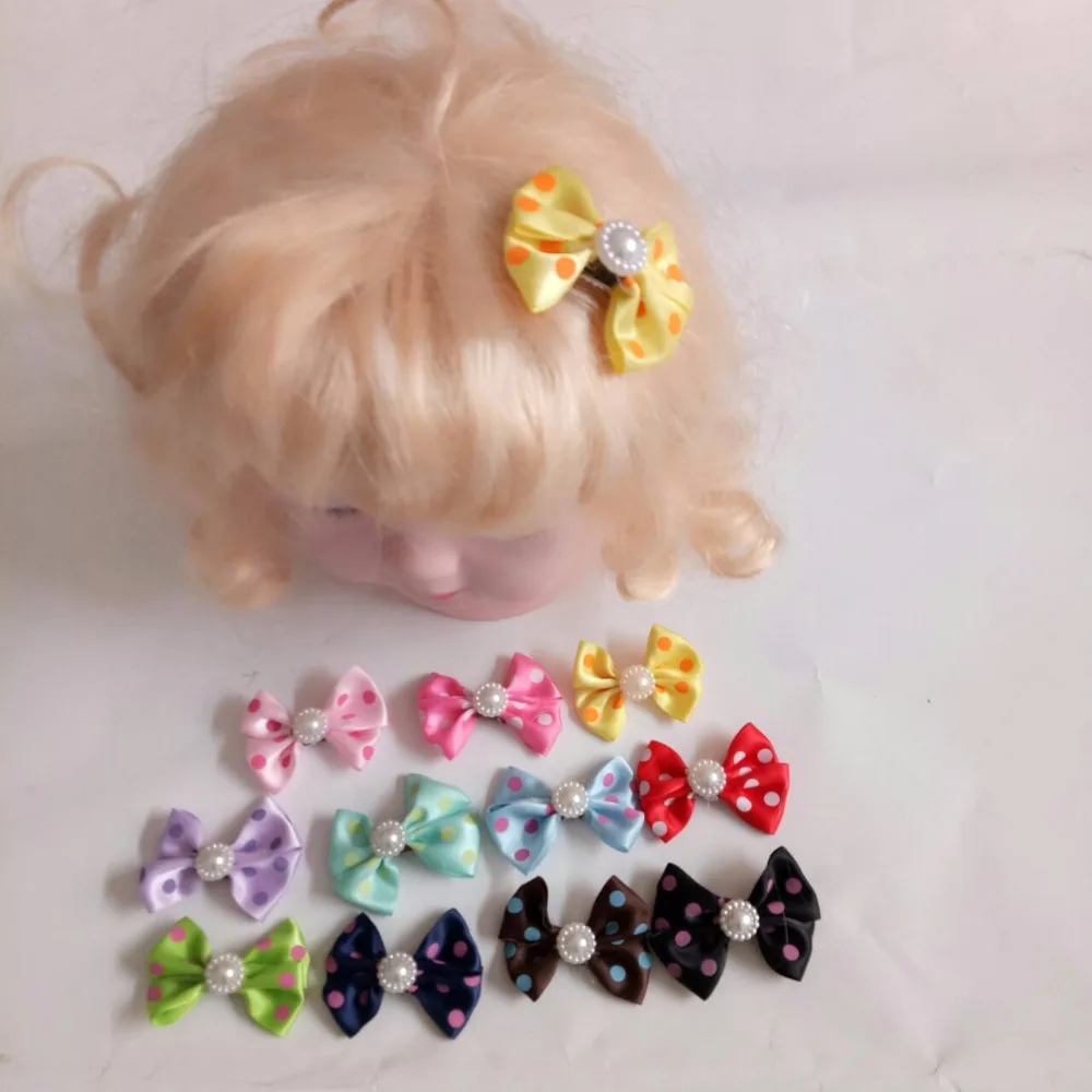 

8PCS headwear baby girls hair clipl Ribbon Bowknot Hair Accessories kids hairpins Barrette Fashion children Hairclip Hairbows