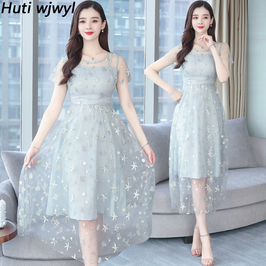 2019 корейские однотонные Большие размеры Boho Макси платья летние винтажные