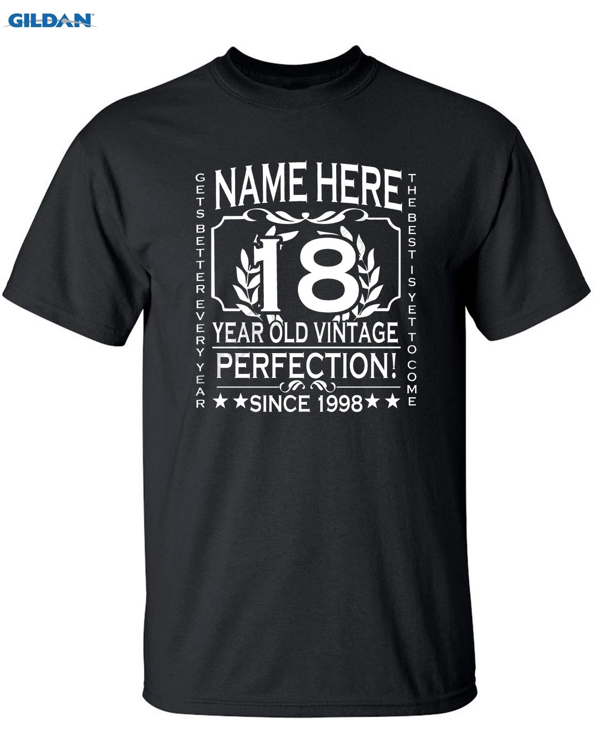 18th Birthday T Shirt Personalised Name, Year, Age Gift Newest 2019 T