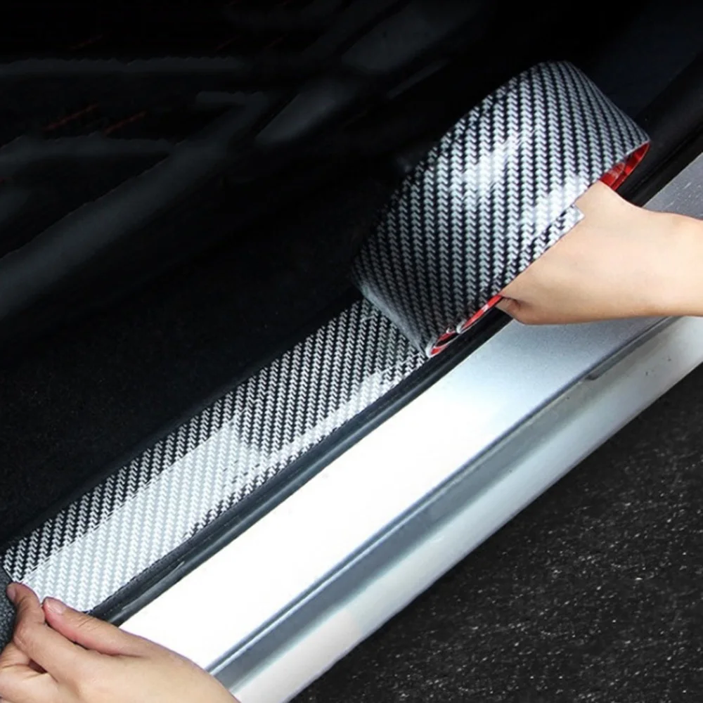 

Car Stickers 5D Carbon Fiber Rubber Styling Door Sill Protector Goods For KIA Toyota BMW Audi Mazda Ford Hyundai etc Accessories
