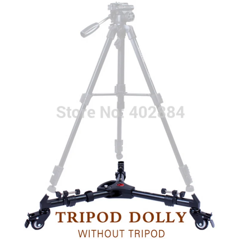 

Hot Yunteng VCT-900 Photography Equipment Professional Foldable Aluminium Tripod Stand Dolly Wheels With Handle
