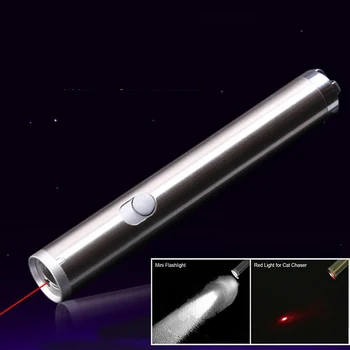

2 in 1 Pocket Red Laser/Moon Instruction Light Laser pointer AA Battery Cash Check Emergency